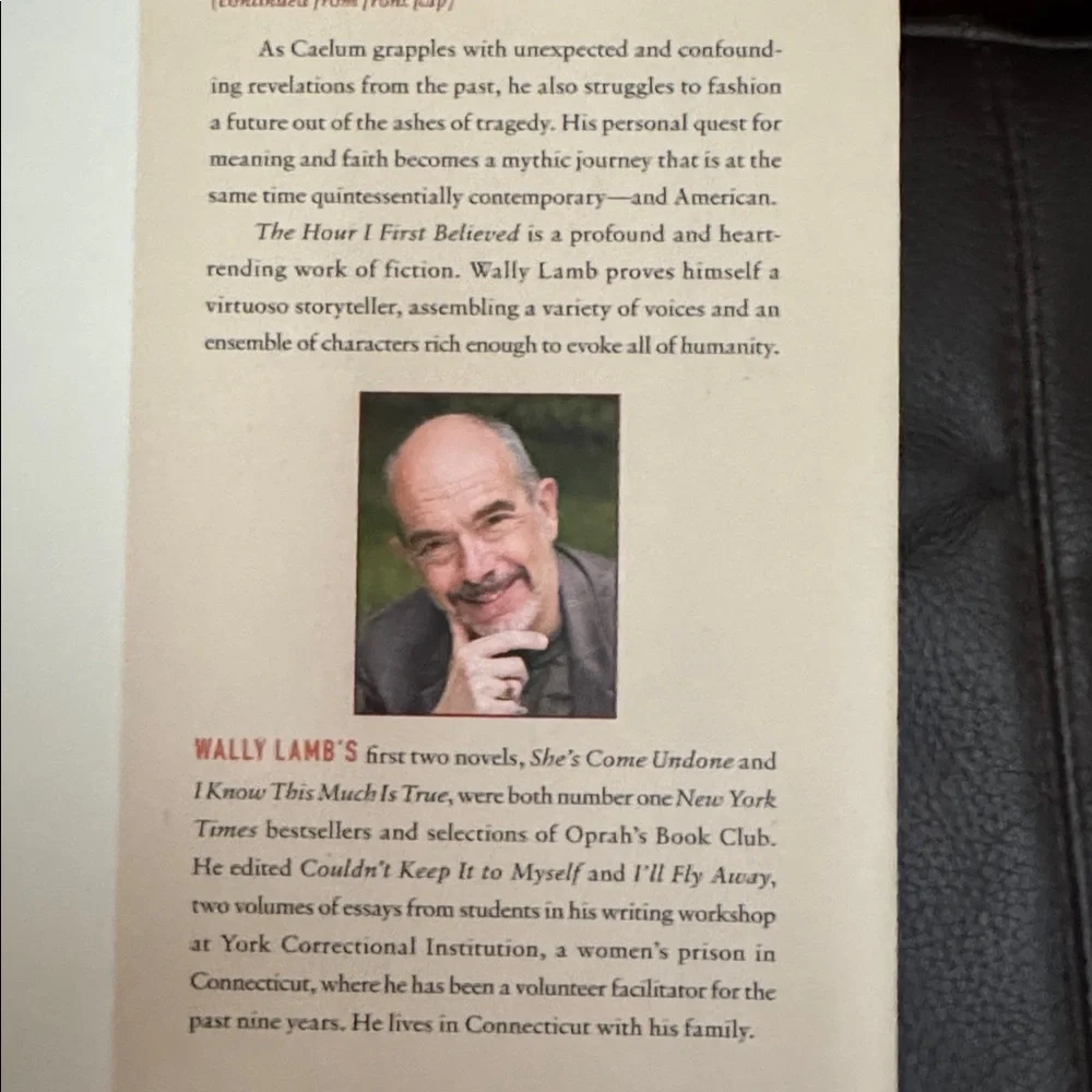 Wally Lamb “The Hour I First Believed” Hardcover Novel